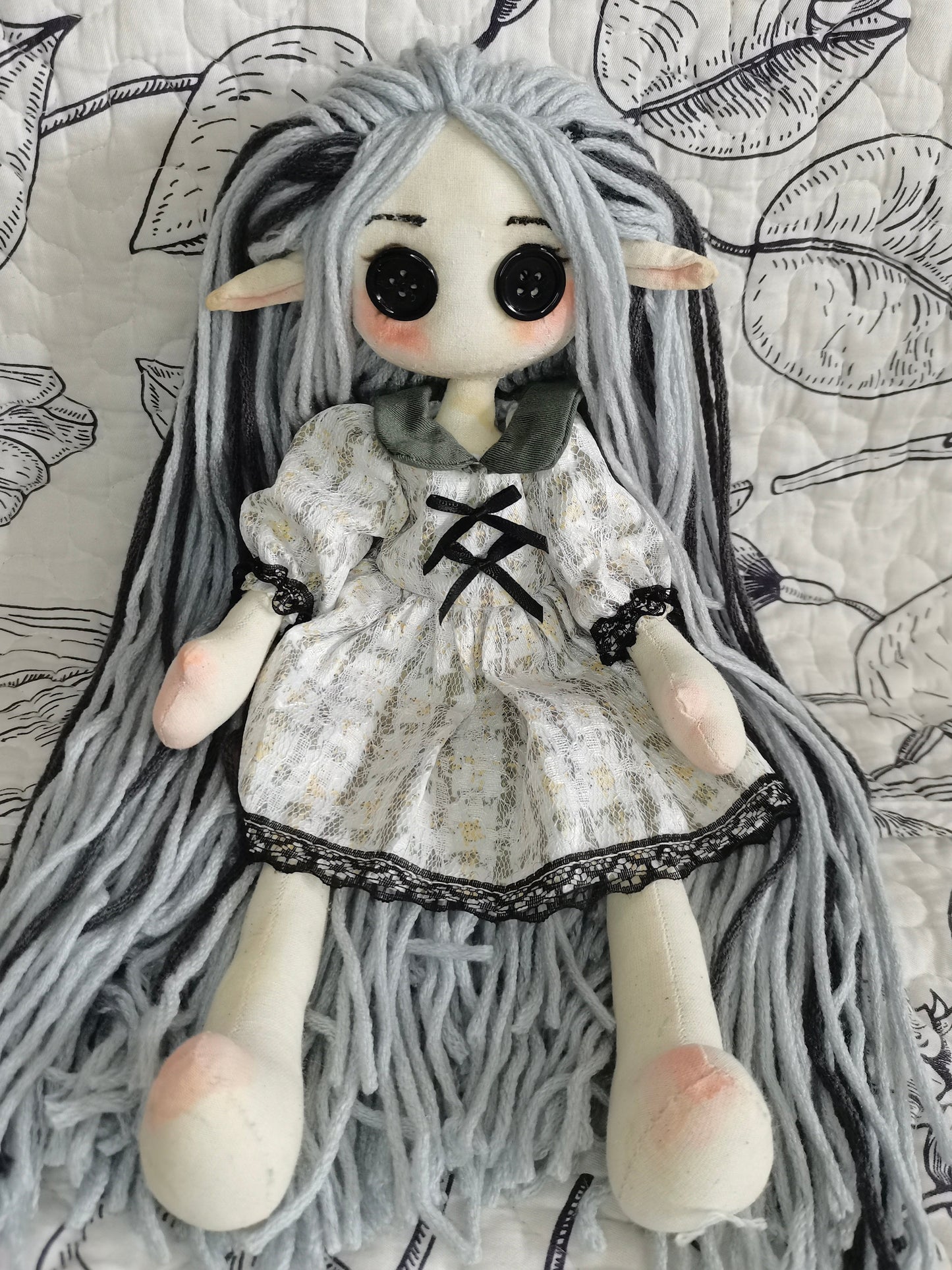 (Copy) handmade button-eye doll