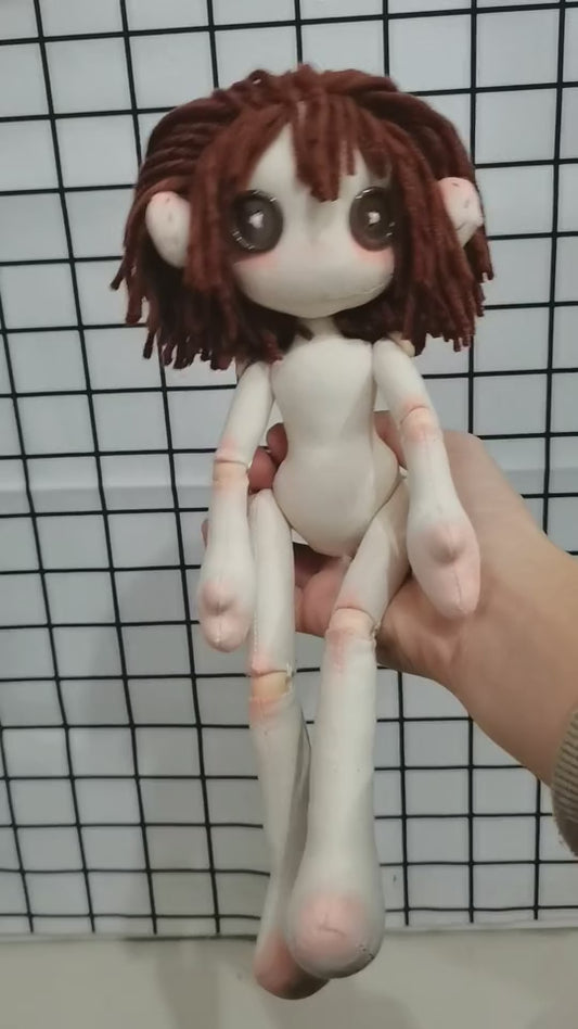 handmade button-eye doll